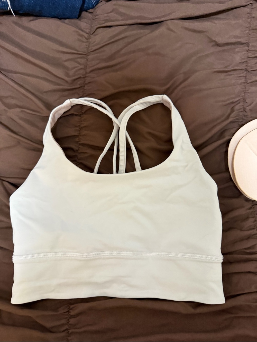 lululemon athletica white Strappy Sports Bra